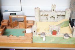 2 Model forts (to include a 1950s Triang fort)
