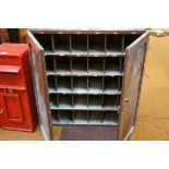 Pigeon hole cupboard removed from post office