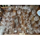 Large collection of crystal & glass ware