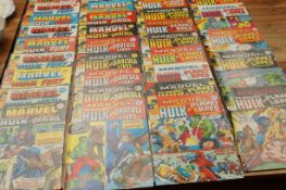 A collection of 33 Marvel The Incredible Hulk comi