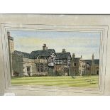 Smithles Hall Bolton watercolour signed J D Briggs