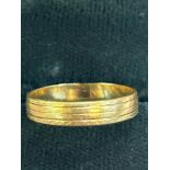 18ct gold ring, 2.6grams, size N