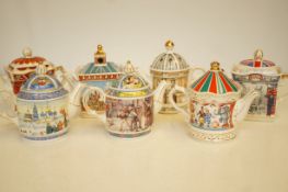 A collection of Sadler novelty teapots and others