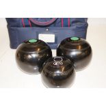 A set of Thomas Taylor bowls with bag