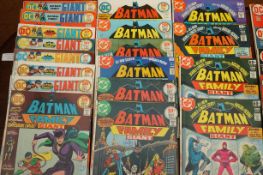 A collection of DC comic books from the 1970s: Bat