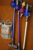 4 Dyson V7 motor head vacuum cleaners - untested s