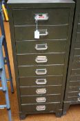 9 Draw metal filing cabinet