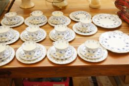 Royal Doulton fuchsia pattern tea service, three c