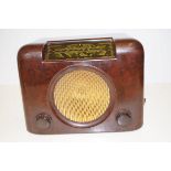 An early Bakelite bush radio