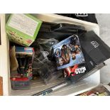 Unsorted mixed box to include Star Wars, electrics