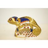 Royal crown derby chameleon silver stopper