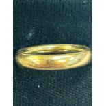 22ct gold wedding band, size J, 5.9grams