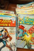 A collection of 36 DC action comics c.1970s