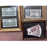 5x 10 shillings notes, 5 pounds note, & 2x 1 pound