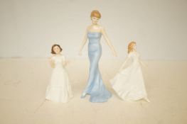 Royal Doulton Princess Diana together with a two o