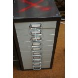 10 Draw metal filing cabinet