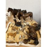 Collection of Beswick horses some A/F