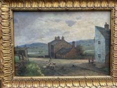 Arthur Knowles oil on canvas in gilt frame titled