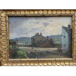 Arthur Knowles oil on canvas in gilt frame titled