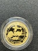 24ct Gold 1998 Guernsey gold proof 25 pound coin W