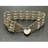 Silver gate bracelet