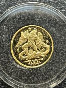 The smallest gold coins in the world collection 24
