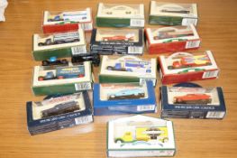A collection of model vehicles