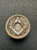 Silver Masonic pill box
