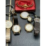 Collection of vintage Timex wristwatches