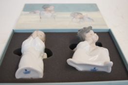 Two Lladro children boxed, 'Heavenly Friends'
