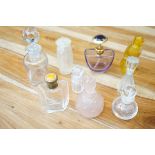 A collection of perfume bottles to include Baccara