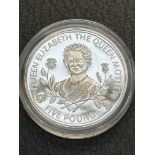 Guernsey silver proof 5 pound commemorative coin w