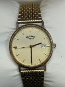 Rotary wristwatch with date app original box & out