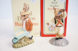 2 Doulton bunnkykins boxed