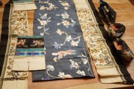 A collection of Japanese silks and shoes