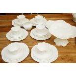 A Shelley tea service 27 piece, dainty white patte