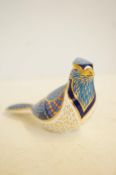 Royal crown derby blue jay gold stopper