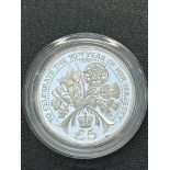Alderney 1996 silver 5 pound proof coin with coa