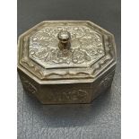 Indian silver lidded pot 130g