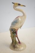 Lustre pottery stork