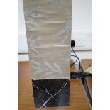 Heavy marble based lamp