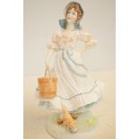 Royal Worcester figure the milkmaid limited editio