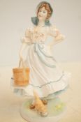 Royal Worcester figure the milkmaid limited editio
