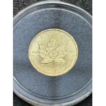 24ct Gold 1 dollar Canadian gold maple leaf coin 1