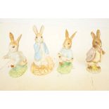 Four Royal Albert bunny figures