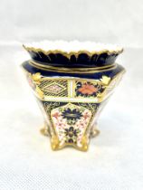 Royal crown derby hexagon vase Height 10 cm