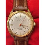 Vintage Oris waterproof gents wristwatch, anti sho