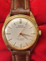 Vintage Oris waterproof gents wristwatch, anti sho