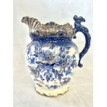 Keeling & Co large blue & white jug