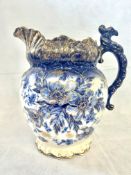 Keeling & Co large blue & white jug